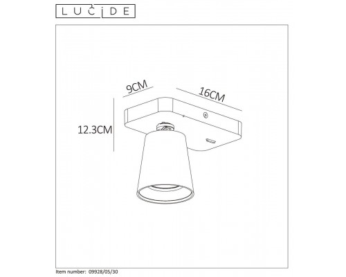 Спот Lucide Turnon 09928/05/30