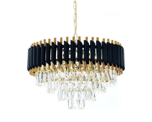 Подвесная люстра Lumina Deco Funneli LDP 6003-500 BK+F.GD Подвесная люстра Lumina Deco Funneli LDP 6003-500 BK+F.GD