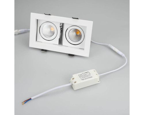 Встраиваемый светодиодный светильник Arlight CL-Kardan-S180x102-2x9W Day 024138 Встраиваемый светодиодный светильник Arlight CL-Kardan-S180x102-2x9W Day 024138