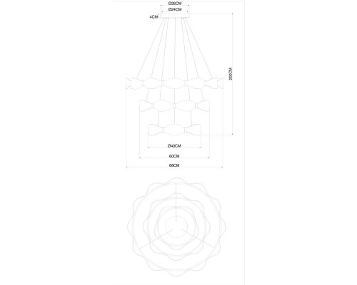 Подвесной светодиодный светильник Arte Lamp Grace A1868SP-3PB