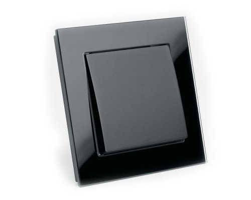 Выключатель одноклавишный Stekker Катрин черный GLS10-7003-05 39505