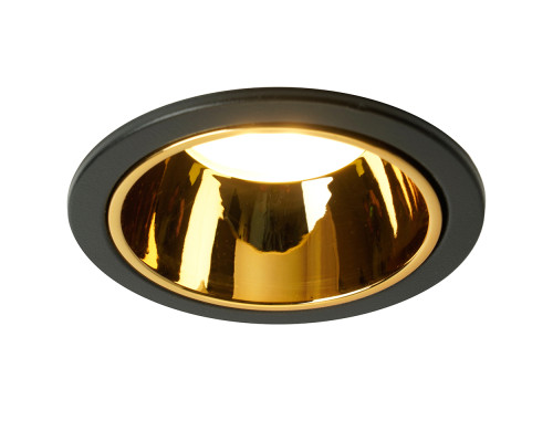 Светильник встраиваемый Feron DL3102 потолочный MR16 G5.3  черный + золото 51403