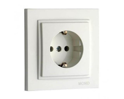 Розетка 2К+З Mono Electric Despina 16A 250V винтовое подключение белый 102-190021-117 Розетка 2К+З Mono Electric Despina 16A 250V винтовое подключение белый 102-190021-117