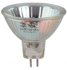 Лампа галогенная ЭРА GU5.3 35W 3000K прозрачная GU5.3-MR16-35W-12V-CL C0027355