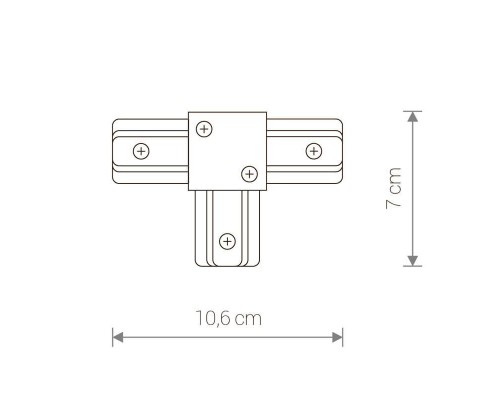 Коннектор T-образный Nowodvorski Profile 9186
