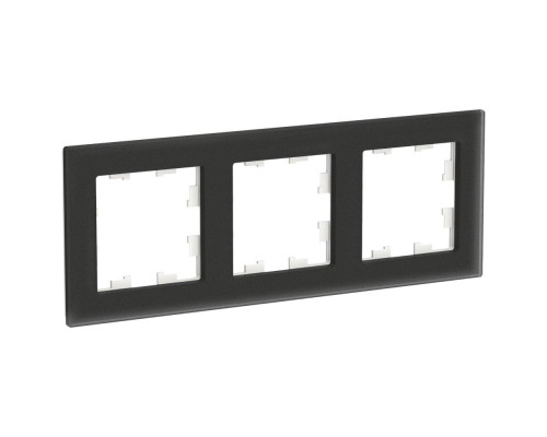 Рамка 3-постовая Systeme Electric AtlasDesign Nature черная ATN331003 Рамка 3-постовая Systeme Electric AtlasDesign Nature черная ATN331003