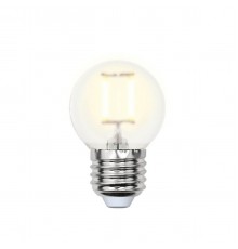 Лампа светодиодная филаментная Uniel Е27 6W 3000K матовая LED-G45-6W/WW/E27/FR PLS02WH UL-00000302