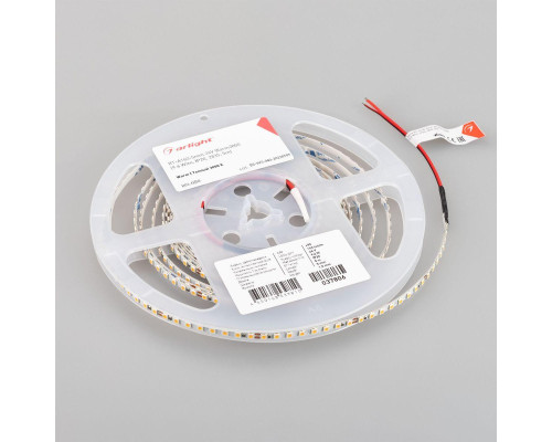 Светодиодная лента Arlight 9,6W/m 160LED/m 2835SMD теплый белый 5M RT-A160-5mm 24V Warm3000 037806 Светодиодная лента Arlight 9,6W/m 160LED/m 2835SMD теплый белый 5M RT-A160-5mm 24V Warm3000 037806