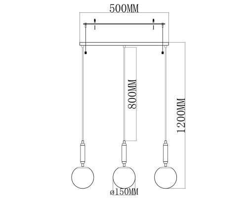 Подвесной светильник Moderli Scrumbel V6040-3P