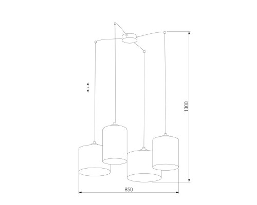 Подвесная люстра TK Lighting 6585 Juta