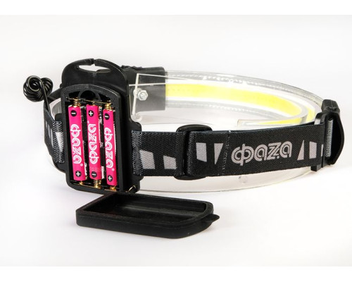 Налобный светодиодный фонарь ФАZA от батареек 400 лм H5-L8W-FLEX