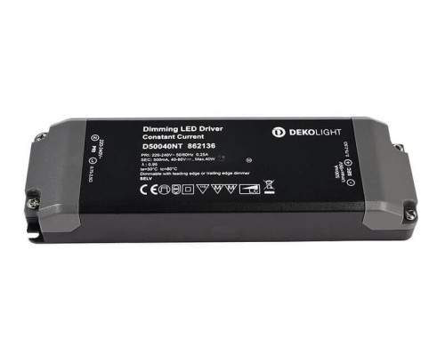 Драйвер Deko-Light D50040NT40-80V 40W IP20 0,5A 862136 Драйвер Deko-Light D50040NT40-80V 40W IP20 0,5A 862136