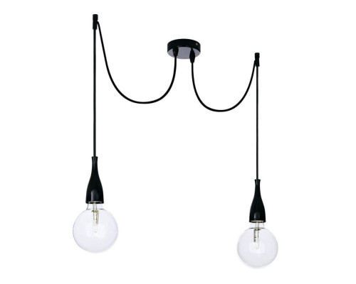Подвесной светильник Ideal Lux Minimal SP2 Nero Opaco 112671 Подвесной светильник Ideal Lux Minimal SP2 Nero Opaco 112671