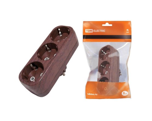Сетевой разветвитель TDM Electric 3гн б/з бук SQ1806-0080 Сетевой разветвитель TDM Electric 3гн б/з бук SQ1806-0080