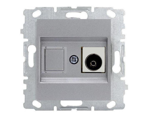 ТВ-розетка Vesta-Electric Exclusive Silver Metallic серебро FRZ00041012SER