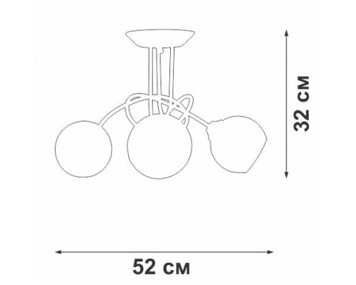 Потолочная люстра Vitaluce V43090-13/3PL