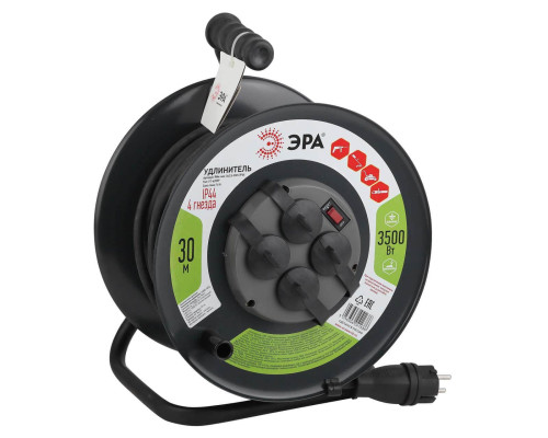 Удлинитель силовой ЭРА RMx-4es-3x2.5-30m-IP44(kg) Б0043058 Удлинитель силовой ЭРА RMx-4es-3x2.5-30m-IP44(kg) Б0043058