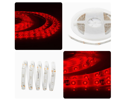 Светодиодная влагозащищенная лента Apeyron 4,8W/m 60LED/m 3528SMD красный 5M 00-04 Светодиодная влагозащищенная лента Apeyron 4,8W/m 60LED/m 3528SMD красный 5M 00-04
