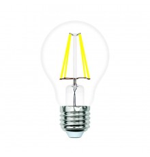 Лампа светодиодная филаментная Volpe E27 5W 4000K прозрачная LED-A60-5W/4000K/E27/CL/SLF UL-00008295