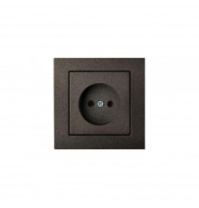 Розетка 2P Liregus Epsilon антрацит 28-105