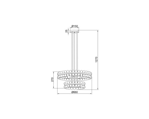 Подвесная люстра Vele Luce Baldassare VL4143L09