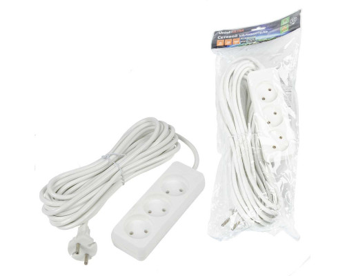 Удлинитель Uniel Ultra 3гн х 10м б/з S-CU3-10 White UL-00009980 Удлинитель Uniel Ultra 3гн х 10м б/з S-CU3-10 White UL-00009980