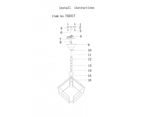 Подвесной светильник Lightstar Gabbia 732317