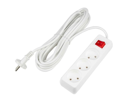 Удлинитель Uniel Ultra 3гн х 10м б/з S-CU3-7B White UL-00009997