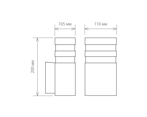 Уличный настенный светильник Elektrostandard 1450 Techno a032630 Уличный настенный светильник Elektrostandard 1450 Techno a032630
