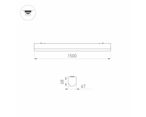 Потолочный светодиодный светильник Arlight ALT-Largo-1500-40W Day4000 033055 Потолочный светодиодный светильник Arlight ALT-Largo-1500-40W Day4000 033055
