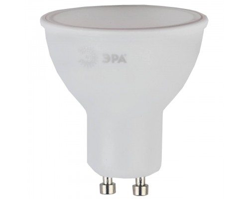 Лампа светодиодная ЭРА GU10 7W 2700K матовая LED MR16-7W-827-GU10 R Б0050198