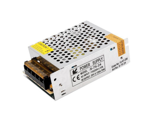 Блок питания SWG 24V 75W IP20 3,2A S-75-24 000299 Блок питания SWG 24V 75W IP20 3,2A S-75-24 000299