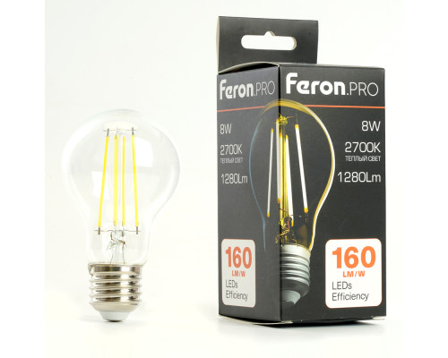 Лампа светодиодная Feron.PRO LB-1108 Шар E27 1280LM 8W 175-265V 2700K 48892