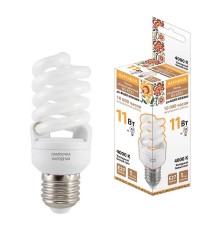 Лампа люминесцентная TDM Electric Народная E27 11W 4000K матовая SQ0347-0020