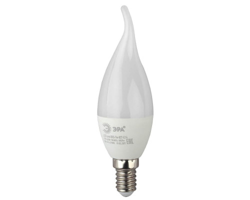 Лампа светодиодная ЭРА E14 7W 2700K матовая LED BXS-7W-827-E14 Б0028482 Лампа светодиодная ЭРА E14 7W 2700K матовая LED BXS-7W-827-E14 Б0028482