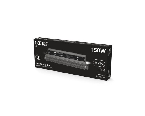 Блок питания Gauss 150W 24V IP66 202022150