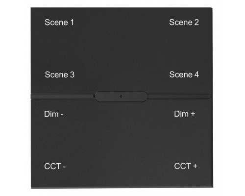 Беспроводная смарт панель-выключатель ДУ iLedex Technical Vision SP 48V-4-BK