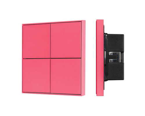 Панель управления Arlight KNX-304-23-IN Rose Red 039668 Панель управления Arlight KNX-304-23-IN Rose Red 039668