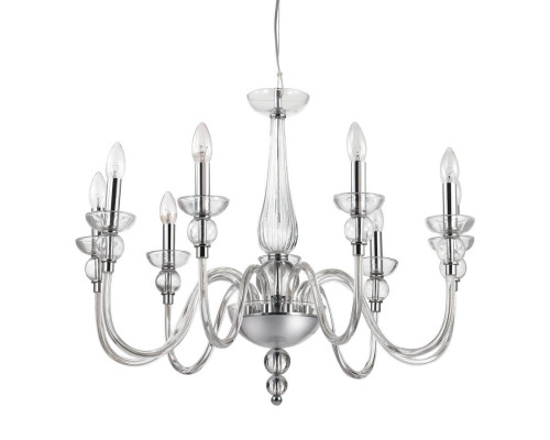 Подвесная люстра Ideal Lux Doge SP9 Trasparente 044453 Подвесная люстра Ideal Lux Doge SP9 Trasparente 044453