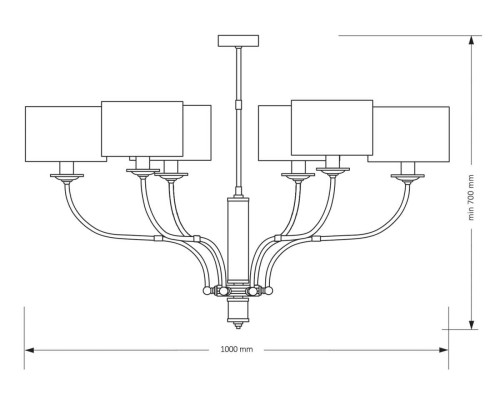 Подвесная люстра KUTEK MOOD Masimo MAS-ZW-6(T) Подвесная люстра KUTEK MOOD Masimo MAS-ZW-6(T)