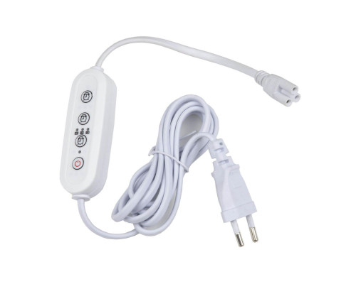 Таймер с вилкой и разъемом для фито светильника Uniel UST-E33 WHITE 2M UL-00006493 Таймер с вилкой и разъемом для фито светильника Uniel UST-E33 WHITE 2M UL-00006493