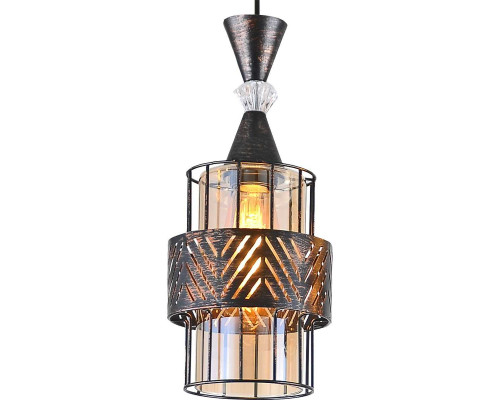 Потолочный светильник Reluce 03116-0.9-03 BK+PATINA GOLD