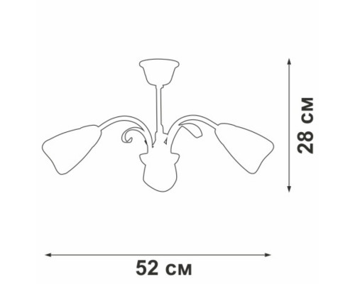 Потолочная люстра Vitaluce V3873-0/3PL Потолочная люстра Vitaluce V3873-0/3PL