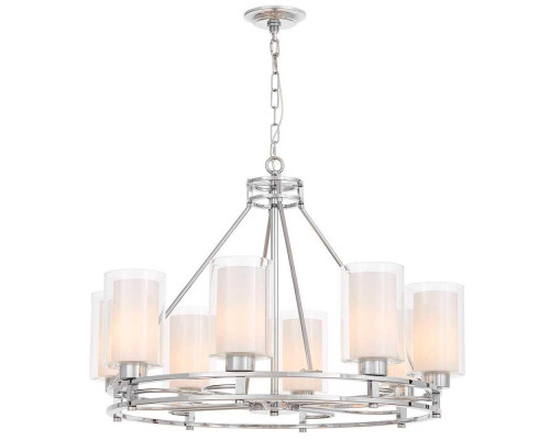 Подвесная люстра Lumina Deco Marietta LDP 8025-8 CHR+WT Подвесная люстра Lumina Deco Marietta LDP 8025-8 CHR+WT