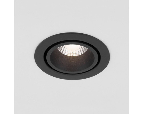 Встраиваемый светодиодный светильник Elektrostandard Nulla 15267/LED 7W 3000K BK/BK черный/черный a063972 Встраиваемый светодиодный светильник Elektrostandard Nulla 15267/LED 7W 3000K BK/BK черный/черный a063972