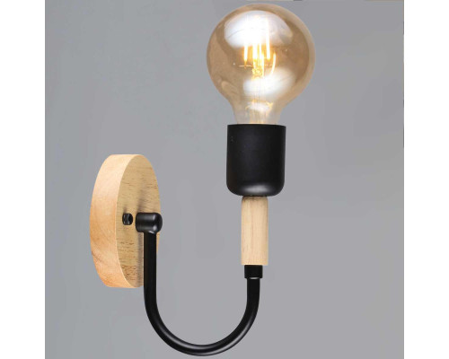 Бра Reluce 99960-0.2-01 BK+WOOD