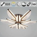 Потолочный светильник Reluce 00490-0.3-6+6 champagne silver
