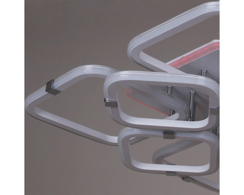 Потолочная светодиодная люстра Reluce 06321-3.3-4+4A WH+CR (RGB) Потолочная светодиодная люстра Reluce 06321-3.3-4+4A WH+CR (RGB)