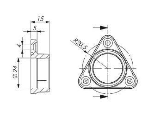 Крепление Arlight Alu-Round 015533 Крепление Arlight Alu-Round 015533
