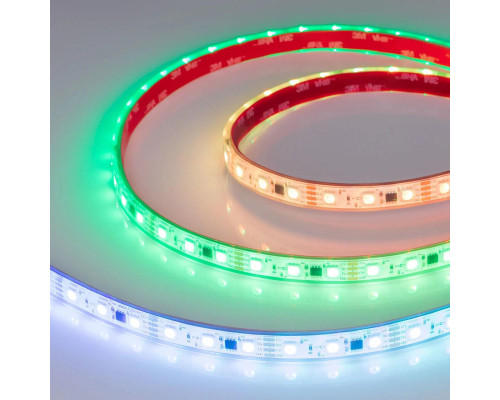 Светодиодная лента Arlight 12W/m 60LED/m 5060SMD разноцветный 5М SPI-PFS-B60-12mm 12V 039177 Светодиодная лента Arlight 12W/m 60LED/m 5060SMD разноцветный 5М SPI-PFS-B60-12mm 12V 039177